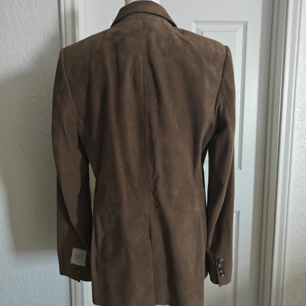 Ralph Lauren Women's Tan Suede Blazer - Picture 3 of 5
